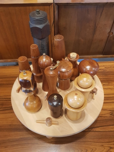 Selection of Mid-Century Salt and Pepper Grinders