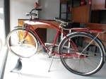Original Flightliner 1950&#39;s American bicycle
by J.C Higgins
Amazing condition for its age.
White wall tyres front and back - not shown.
In need of a tyre tube change and a bike service.
Chrome  and paint in excellent condition.
Adult size