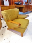 Large Danish Armchair  
Timber is fully restored
Re-upholstery is the choice of buyer