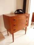 Small Danish modern chest of drawers 615L x 380D x690H