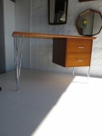 Danish small study desk in teak and chromed steel.
Fully restored
ON SALE $1300