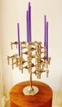 Candle Sculpture of component parts
in Nickel plate
Circa 1960 - 1970