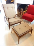 Danish Armchair & matching footstool
by Selig