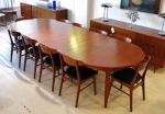 Fully restored Danish extension dining table in Teak.
Circa 1960
Maximum extension : 3300 mm x 1250 width
4 removable leaves