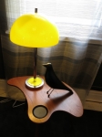 Yellow acrylic table lamp
circa 1960 American