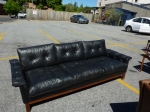 Danish Vintage black leather 3 seater sofa.
In beautiful vintage condition