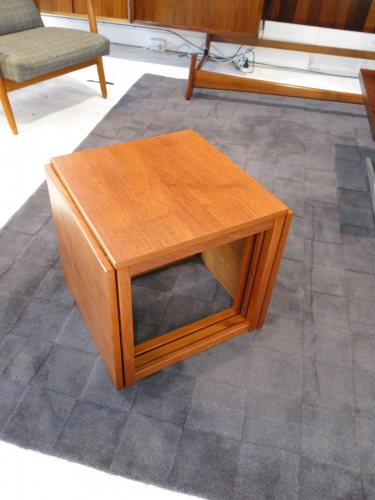Danish nest of tables in cube