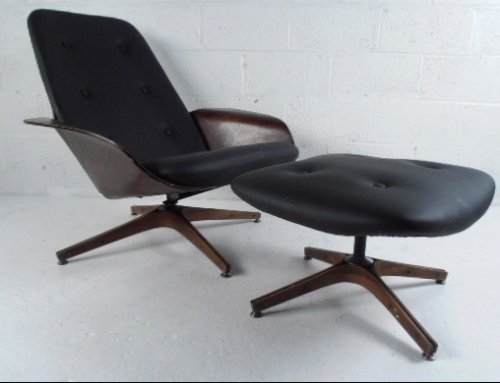 Lounge chair and ottoman original 1950