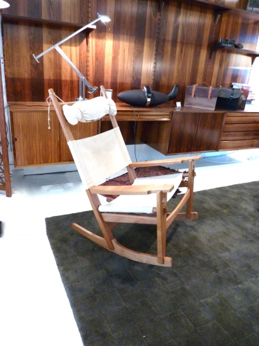 Hans Wegner keyhole rokcing chair