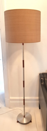 Danish Rosewood + Metal Mid-Century Floor Lamp