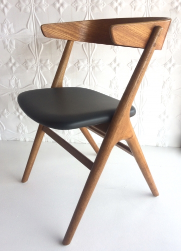 Danish Mid Century Oak occasional chair.